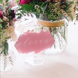 Acrylic Table Numbers